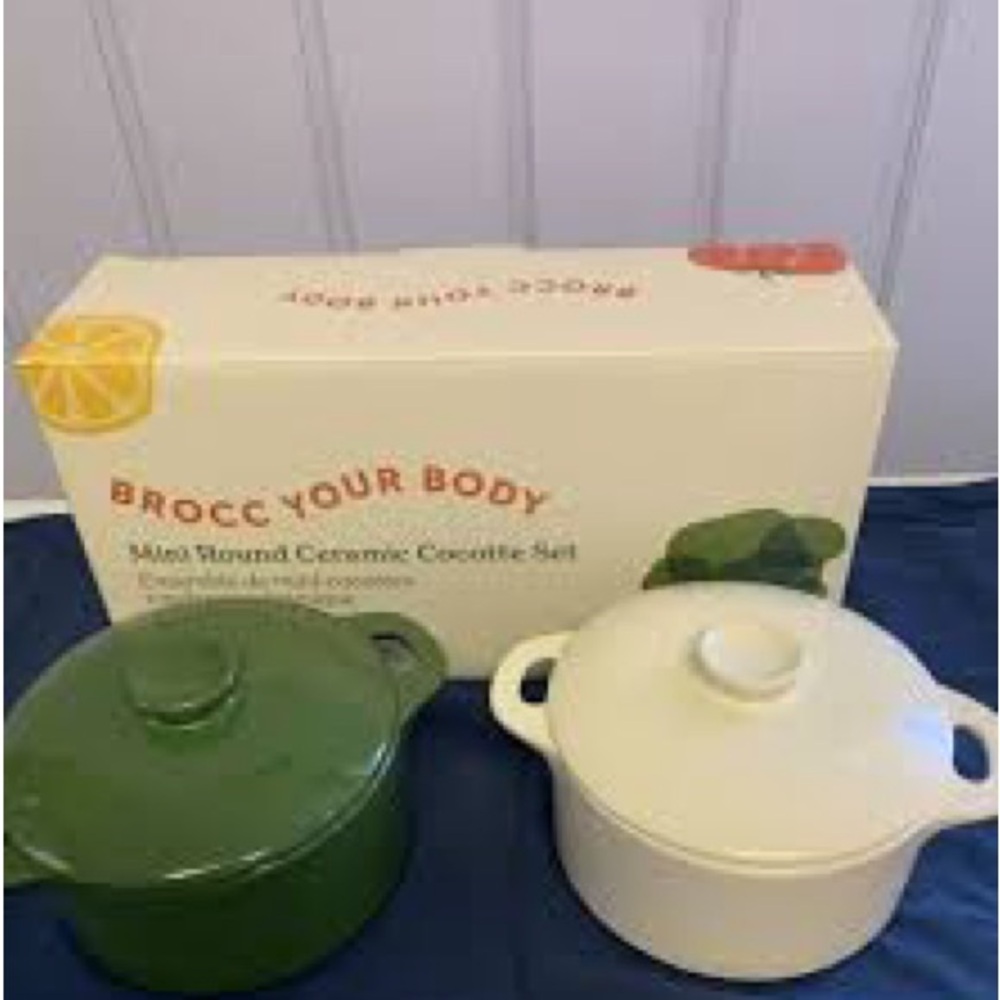 Green and White Non-Stick Cookware Set